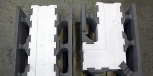 Insulated Concrete Block. Eristeharkko. Mecmetal.